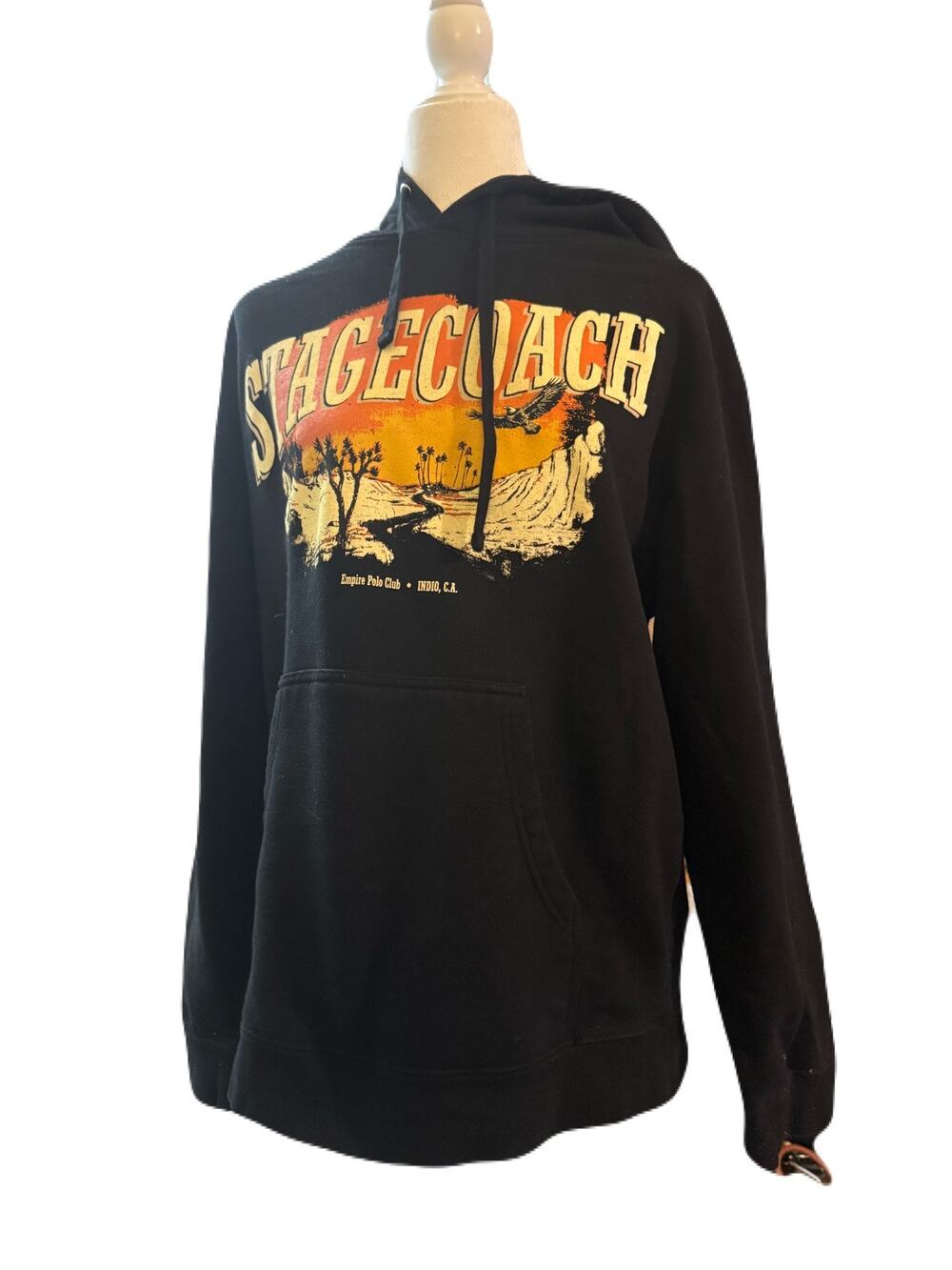 Stagecoach California’s Country Music Festival Black Graphic Hoodie Size Large